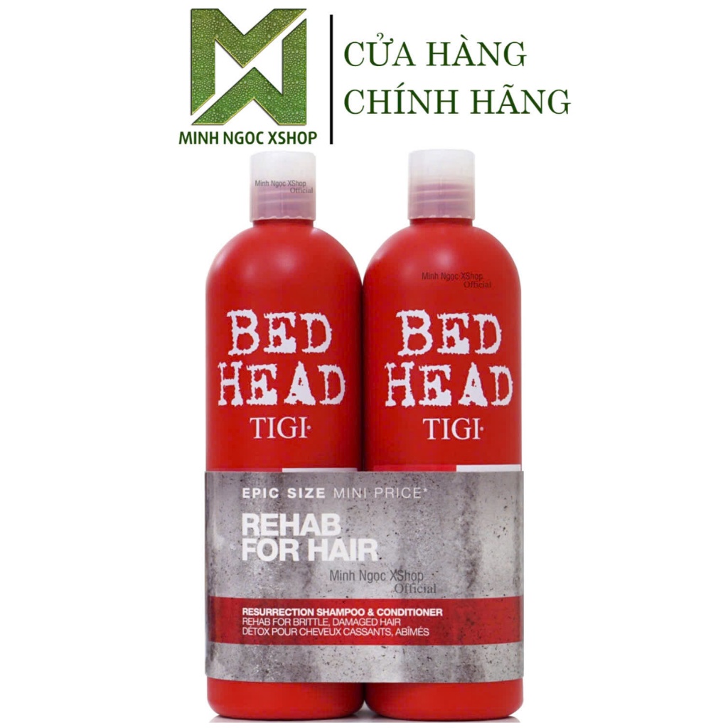 Ảnh Dầu gội xả tái sinh siêu phục hồi Tigi Bed Head Resurrection Supper Repair 750ML, tigi đỏ bản au mỹ 1