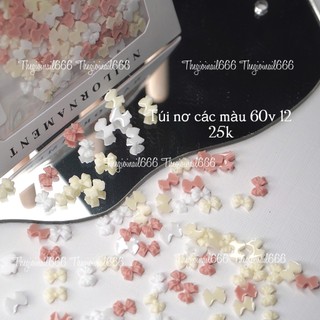 Túi Phụ Kiện Nơ Nhựa Mini Mix Màu 50V – Trang Trí Móng Đa Dạng, Dễ Dùng, Tạo Điểm Nhấn