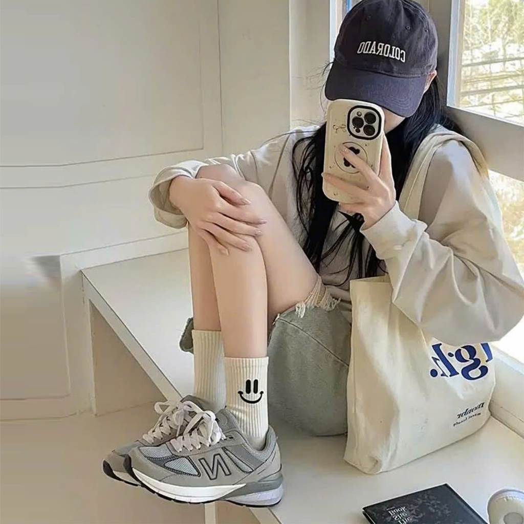 Tất vớ cổ cao phong cách unisex basic, chất liệu cotton co giãn 4 chiều thoáng khí - Ekiu Shop