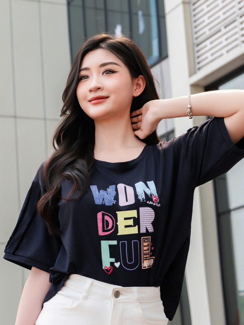Ảnh Áo Thun Nữ Laroma 03 | Mềm Mát - Thấm Hút Mồ Hôi - An Toàn Cho Da - Bền Bỉ 2