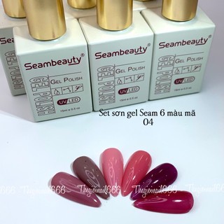 Sơn 6C SEAM Chất Đặc Siêu Bóng Cực Hot – Bộ Sơn Móng Cao Cấp 30 Màu, Bền Màu, Dễ Dùng