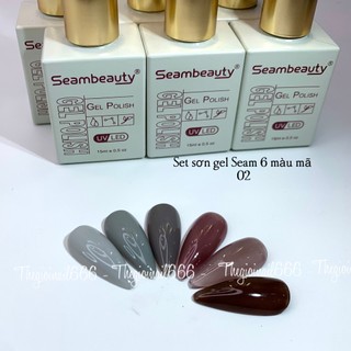 Sơn 6C SEAM Chất Đặc Siêu Bóng Cực Hot – Bộ Sơn Móng Cao Cấp 30 Màu, Bền Màu, Dễ Dùng