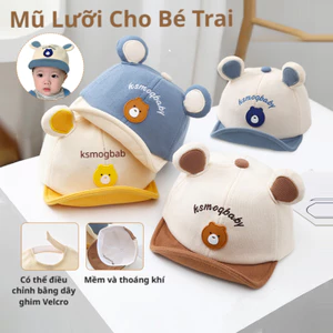Mũ lưỡi trai cotton cho bé trai, gái 6-24 tháng, nón thoáng khí không gây kích ứng da cho trẻ em