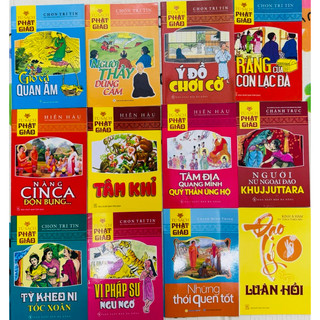 Sách - Combo Tủ Sách Truyện Tranh Phật Giáo : bộ 12 cuốn
