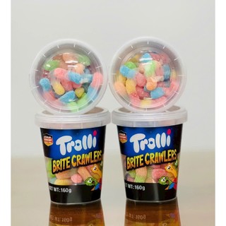(3 loại) Kẹo Dẻo Sâu Phủ Đường Trolli Brite Crawlers Hũ 160g