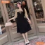 Đầm thiết kế BEMINE cổ V phối ren thêu hoa tay lửng dáng chữ A phù hợp đi làm, đi chơI-MT10133