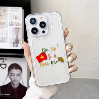 Ốp lưng iphone trong suốt siêu dày cạnh vuông Độc lập màu sắc 6/7/8/plus/x/xr/xs/11/12/13/14/15/16/pro max - sd2033