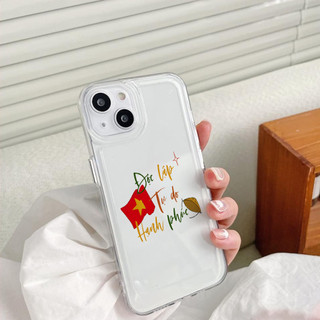 Ốp lưng iphone trong suốt siêu dày cạnh vuông Độc lập màu sắc 6/7/8/plus/x/xr/xs/11/12/13/14/15/16/pro max - sd2033