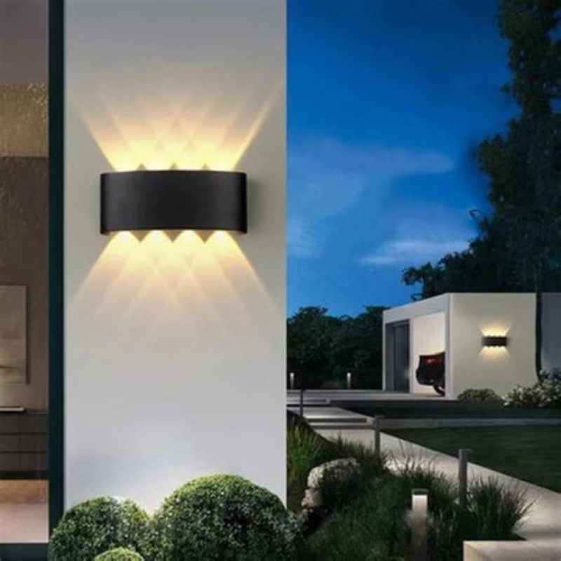Đèn hắt tường 2 đầu 6w 8w Thiết Kế hiện đại Decor nhà cửa Trang trí Cầu thang Ban công Ngoài Trời IP65
