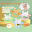 Gặm Nướu Cho Bé Xỏ Tay Hình Gấu, Đồ Chơi Gặm Nứu Silicone Dễ Thương Siêu Mềm An Toàn Cho Trẻ Sơ Sinh