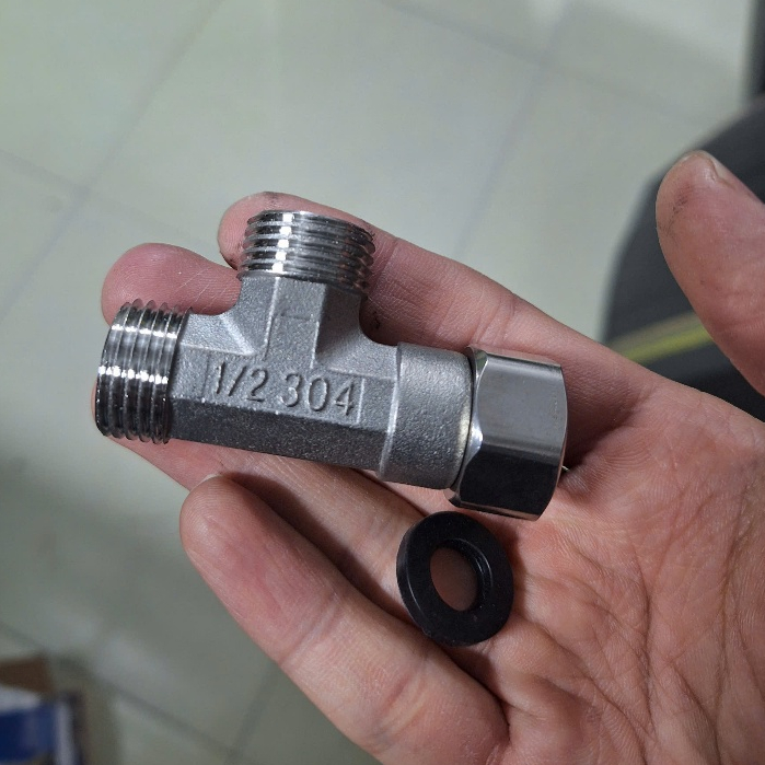 Van tê cầu inox 304 lắp bồn cầu và vòi xịt vệ | Shopee Việt Nam