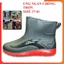 Ủng ngắn đi mưa 829 size 37-43 đế cứng, ủng làm vườn, ủng đi phượt