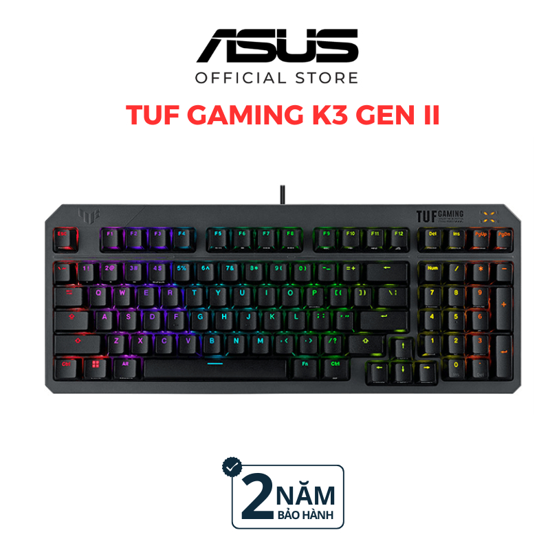 Ảnh Bàn phím cơ gaming ASUS TUF Gaming K3 Gen II Red Switch 90MP0390-BKUA01 BẢO HÀNH 24 THÁNG 1