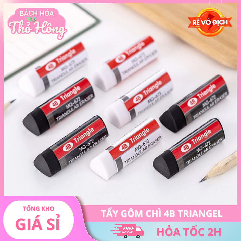 3 Tẩy Gôm Chì 4B Triangel 1,1*5Cm