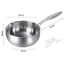 Chảo Chống Dính Sâu Lòng inox Seka SK6030, Chảo TITANIUM 316L - Dùng Mọi Loại Bếp