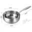 Chảo Chống Dính Sâu Lòng inox Seka SK6030, Chảo TITANIUM 316L - Dùng Mọi Loại Bếp