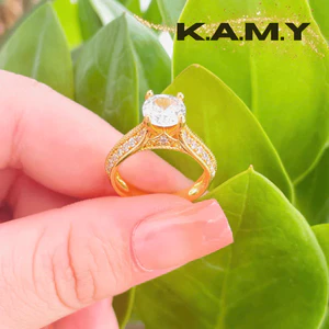 Nhẫn Nữ Đính Đá CZ100 Thiết Kế Mảnh Mai Tinh Tế - Trang Sức KAMY