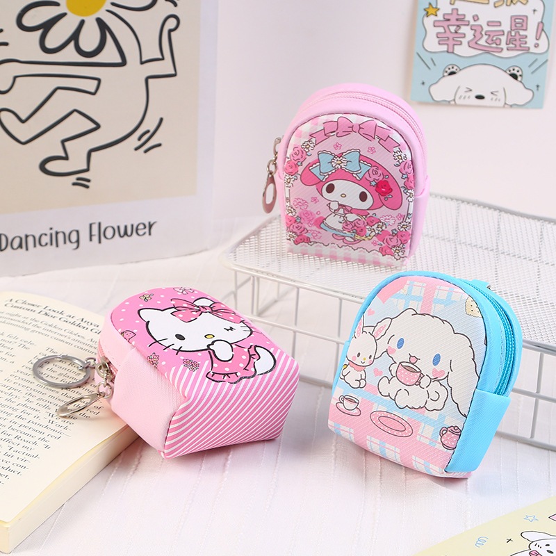 Móc Khóa Ví BaLô Mini, Son Môi  Móc Khóa koromi melody Túi đựnġ Chìa Khóa Thời Trang