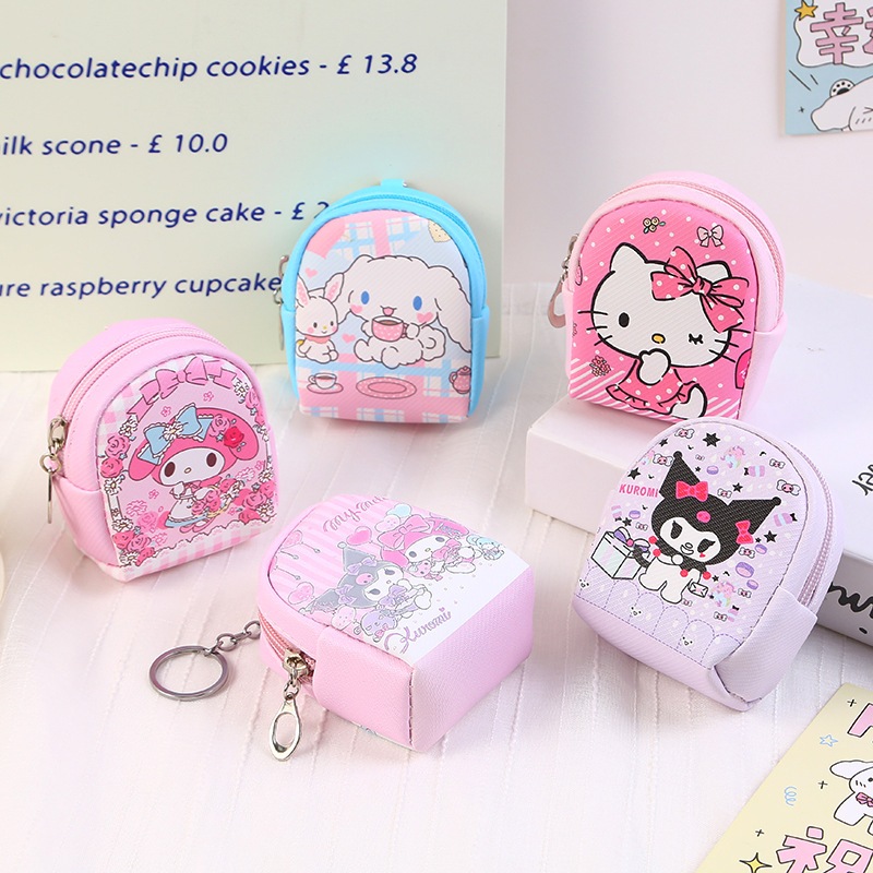 Móc Khóa Ví BaLô Mini, Son Môi  Móc Khóa koromi melody Túi đựnġ Chìa Khóa Thời Trang