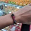Vòng Tay Huyết Ngãi Vật Trang Trí Vòng Cổ Tay Chỉ Đỏ Phối Mặt Trụ Đỏ Thời Trang Đeo Hằng Ngày