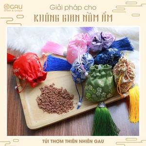 TÚI THƠM ĐÁ NÚI LỬA Thiên nhiên Cao cấp France inspired-Pháp GAU Toả thơm, Thư giãn, Khử mùi ẩm mốc