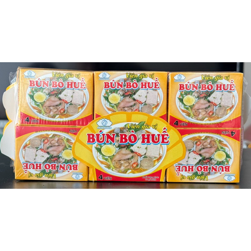 1 lốc (12 hộp) Viên gia vị Bún bò Huế Phát Đạt: Tiết kiệm thời gian, trọn vẹn hương vị!