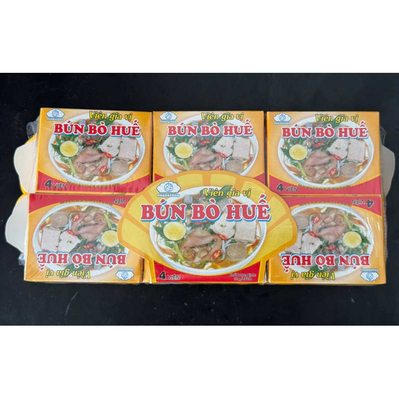 1 lốc (12 hộp) Viên gia vị Bún bò Huế Phát Đạt: Tiết kiệm thời gian, trọn vẹn hương vị!