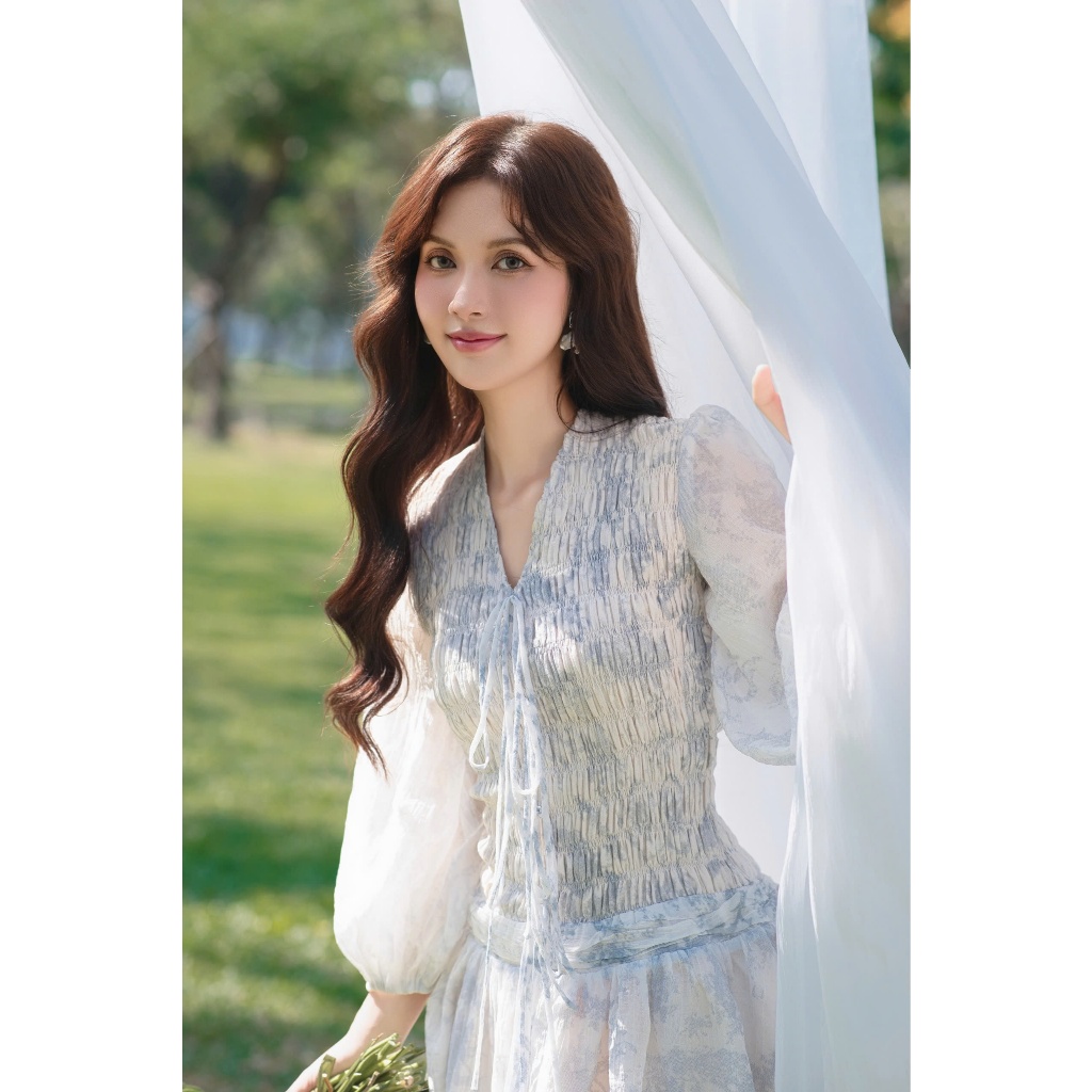 Ảnh OLV - Đầm kiểu hoa dáng xòe Abigail Dress 2 màu 4