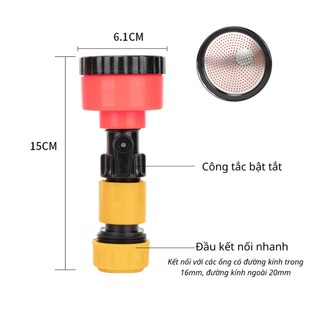 Đầu Vòi Phun Rửa Xe Đầu Vòi Nước Tưới Cây Đa Năng - Vòi Xịt Phun Sương Làm Vườn Tưới Cây