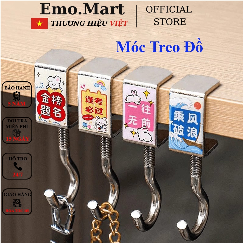 Móc treo đồ, Móc treo balo, Không cần dùng keo, Tháo di truyển dễ dàng ...