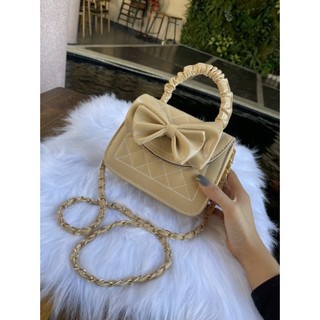 Túi đeo chéo mini đeo vai cầm tay phối nơ chất da cao cấp mã 204