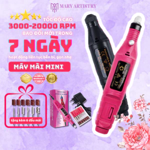 Máy Mài Dũa Móng Cầm Tay Mini - Tốc Độ 20.000RPM - 1 Đổi 1 Trong 7 Ngày - Tặng 6 Đầu Mài