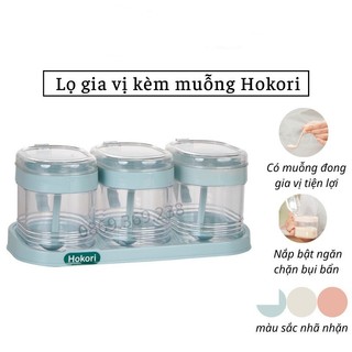 Lọ Gia Vị Bộ 3 Hokori, Hũ Gia Vị Bộ 3 Việt Nhật 2936