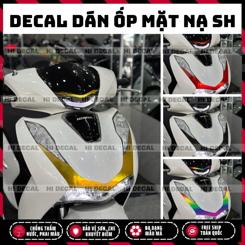 Tem dán ốp mặt nạ SH 2020 - 2025, decal dán mặt nạ sh tạo điểm nhấn