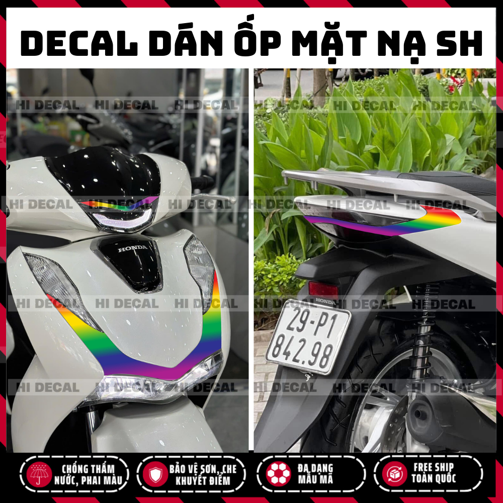 Tem dán ốp mặt nạ SH 2020 - 2025, decal dán mặt nạ sh tạo điểm nhấn