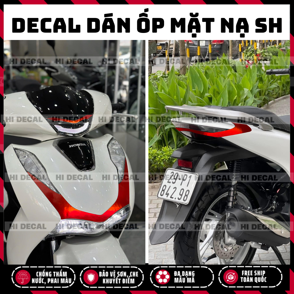 Tem dán ốp mặt nạ SH 2020 - 2025, decal dán mặt nạ sh tạo điểm nhấn