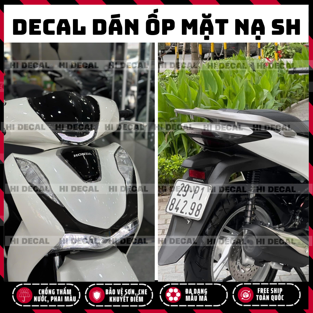 Tem dán ốp mặt nạ SH 2020 - 2025, decal dán mặt nạ sh tạo điểm nhấn