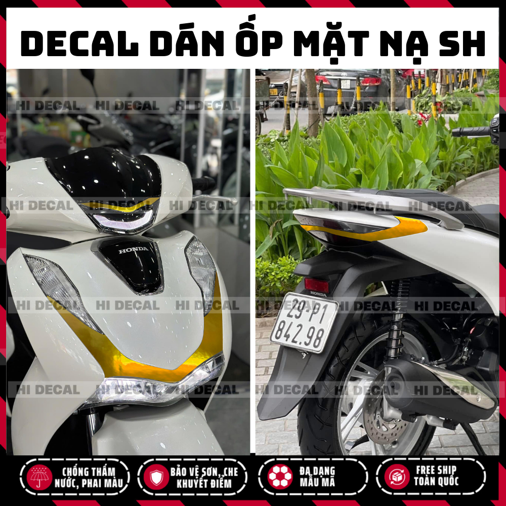 Tem dán ốp mặt nạ SH 2020 - 2025, decal dán mặt nạ sh tạo điểm nhấn