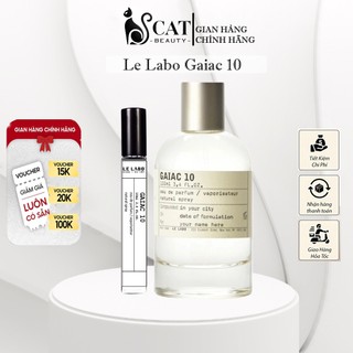 Nước Hoa Le Labo Gaiac 10 – Hương Thơm Độc Quyền Tokyo, Nhẹ Nhàng & Tối Giản – 10ml / 100ml