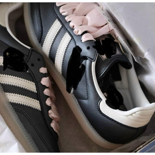 Giày thể thao thời trang mùa hè bigsize nữ màu đen dây lụa hồng đế gim chống trơn trượt , sneaker cao cấp