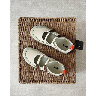 Giày sục slip on thời trang mùa hè cao cấp có bigsize nữ Jeep siêu êm nhẹ màu trắng xanh cốm , sneaker cao cấp