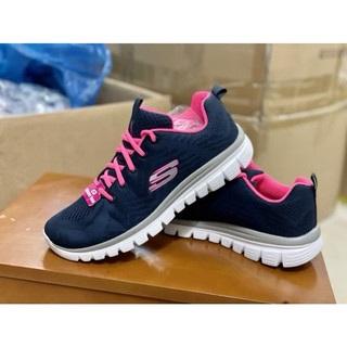 Giày thể thao thời trang bigsize nữ skechers màu xanh navy siêu êm nhẹ , sneaker thể thao chạy bộ , đi bộ