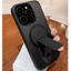 Ốp lưng điện thoại Acrylic kim loại mờ có giá đỡ từ tính vô hình cho iPhone 16e 16 15 14 Plus 13 12 11 pro max