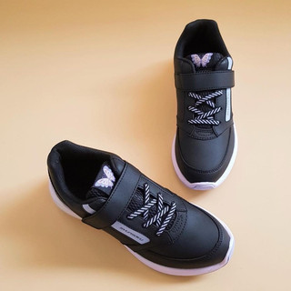 Giày thể thao xuất nhật dư xịn cho bé chạy bộ đi bộ siêu dem nhẹ màu đen tím dễ thương , sneaker thời trang mùa hè