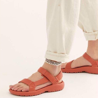 Dép sandal quai hậu cao su đúc nguyên khối mùa hè có bigsize nam nữ màu cam cháy siêu êm nhẹ , dép thời trang quai ngang