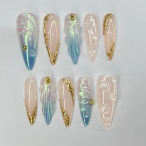 NAIL BOX MÙA HÈ VẼ VỎ SÒ NỔI