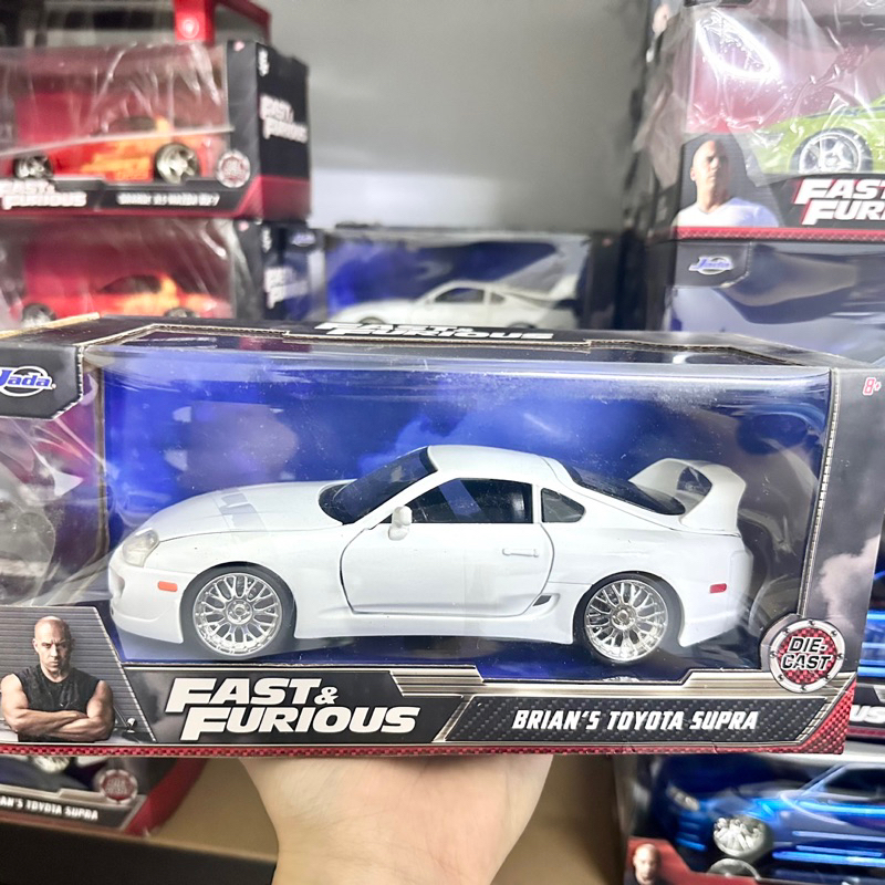 1:24 Scale Brian's Toyota Supra A80 - Gloss White Fast & Furious