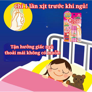 [KINCHO X KOL] Xịt Chống Muỗi Và Côn Trùng One-Push Kincho Nhật Bản 200 lần 45ml - Hương Hoa Hồng