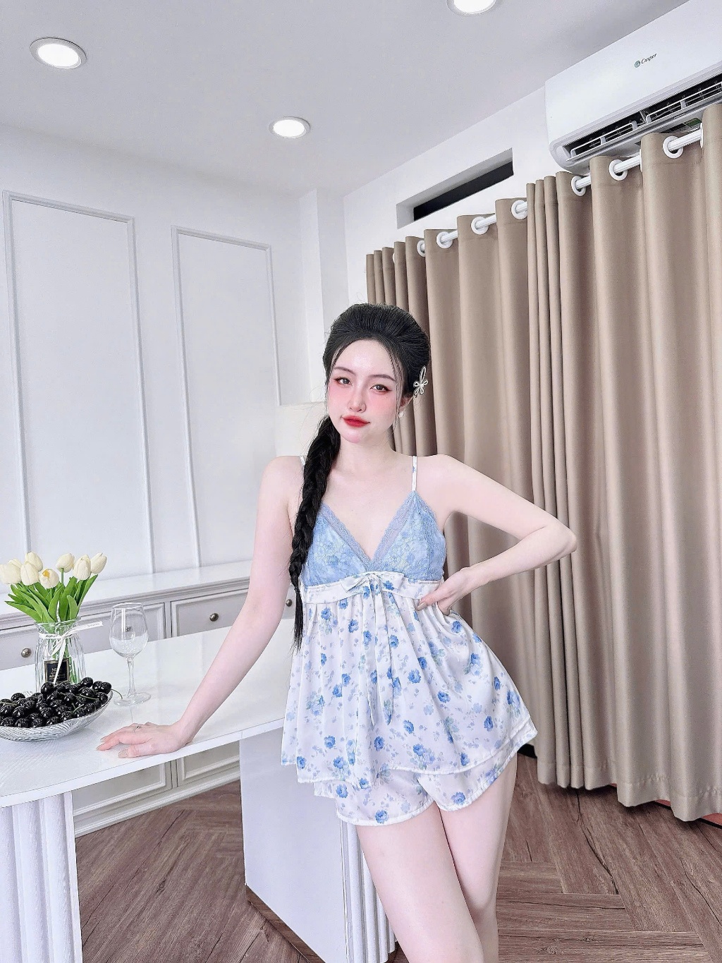 Đánh giá Đồ Ngủ Sexy SOJUN Lụa Latin Ren - Quyến Rũ Dưới 65Kg