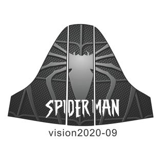 Tem yếm nhựa nhám xe vision 2020 - 2021 - 2022 - 2023 - 2024 - 2025 thiết kế với decal 3 lớp bền màu